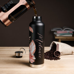 Botella De Agua Floral de Isla Tropical