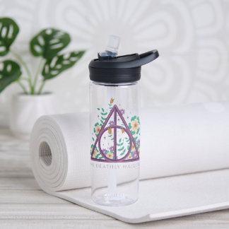 Botella De Agua Floral Deathly Hallow Graphic