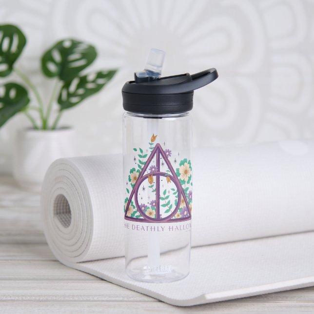 Botella De Agua Floral Deathly Hallow Graphic (Yoga)