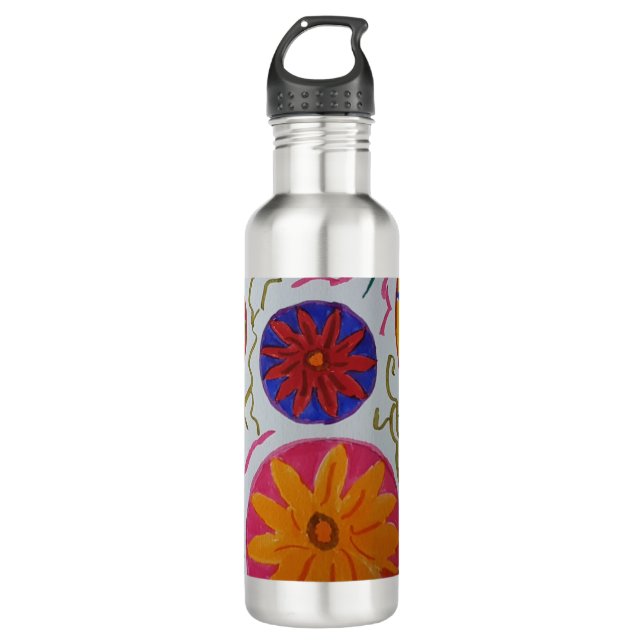Botella De Agua Floral moderna (Anverso)
