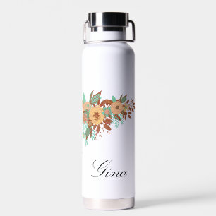 Botella De Agua Floral moderna de Boho