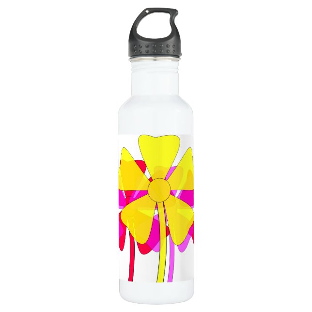 Botella De Agua Floral Motif (Anverso)