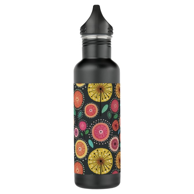 Botella De Agua Floral popular moderna de Boho Scandi (Izquierda)
