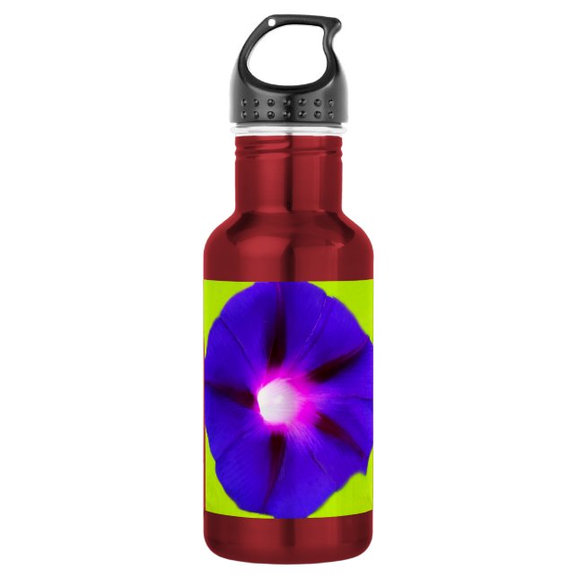 Botella De Agua Floral Purpura  (Anverso)