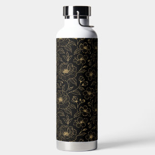 Botella De Agua Floral sin fisuras de lujo elegante