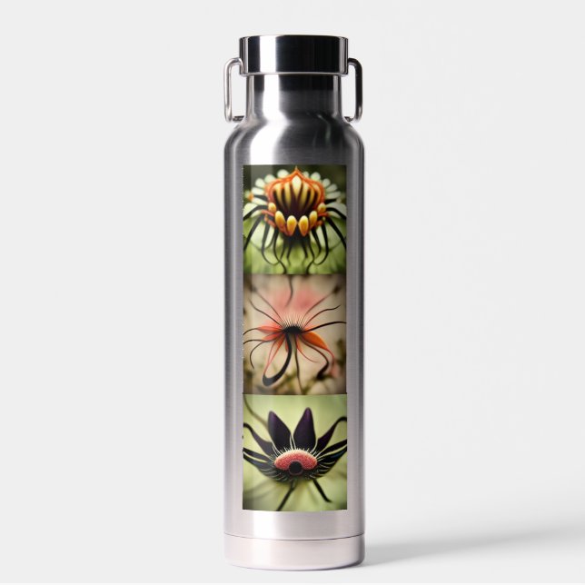 Botella De Agua  floral-themed Water Bottle (Delantero)