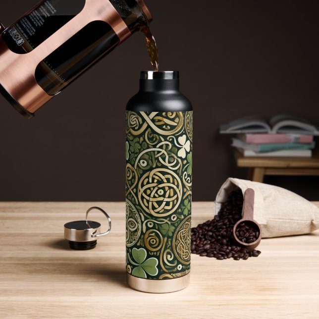 Botella De Agua Florecer Celta (Café)