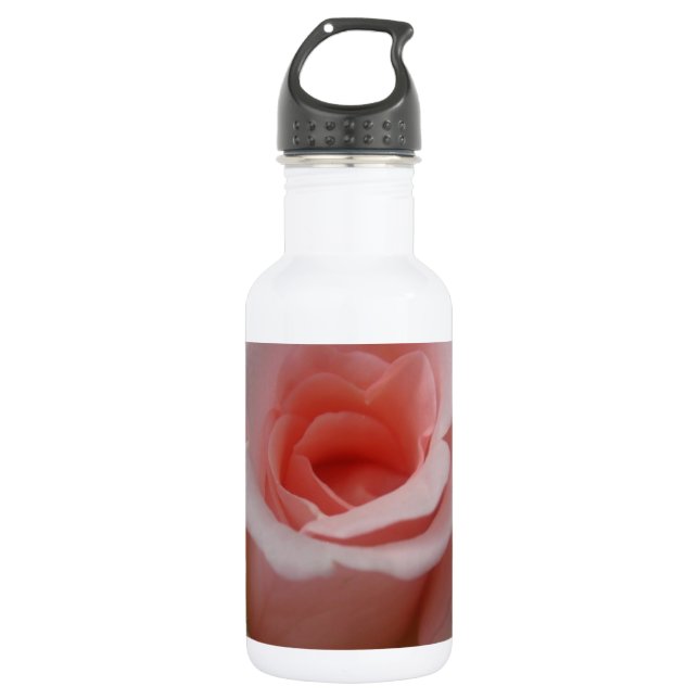 Botella De Agua Florecimiento rosa romántico (Anverso)