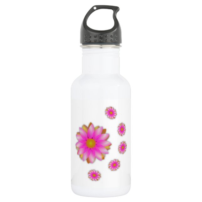 Botella De Agua Flores (Anverso)