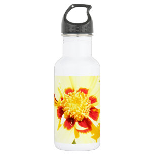 Botella De Agua Flores amarillas