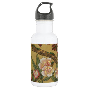 Botella De Agua Flores asiáticas japonesas de cerezo vintage