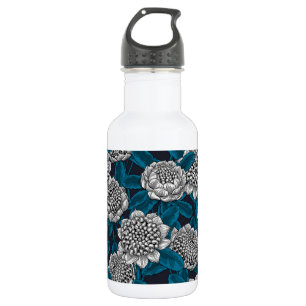 Botella De Agua Flores blancas de waratah