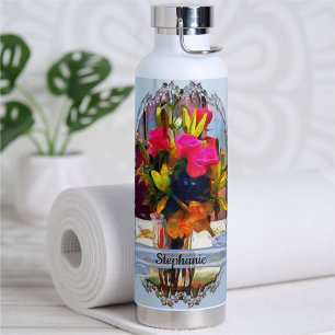 Botella De Agua Flores de amor PM0001