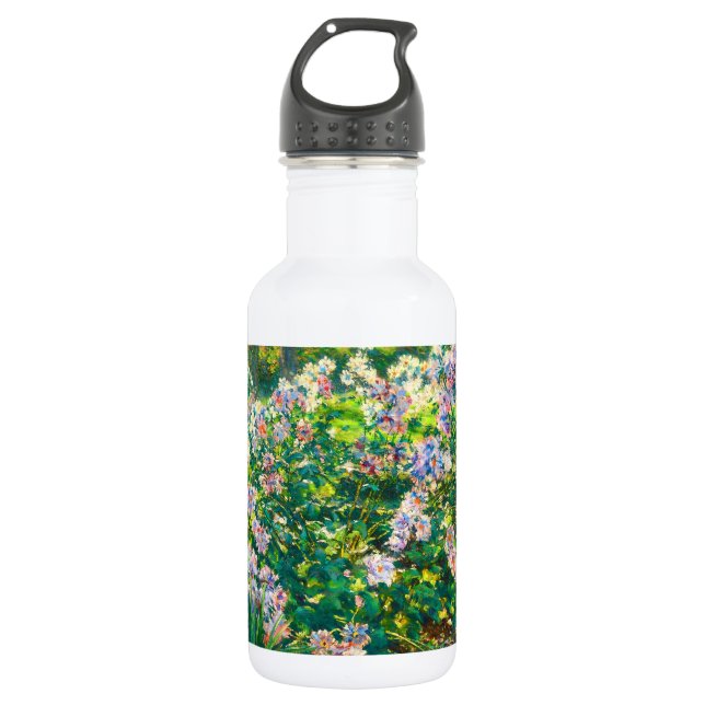 Botella De Agua Flores de bonito de época ilustracion de flores de (Anverso)