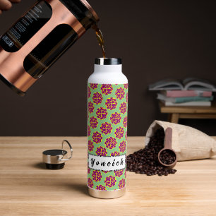 Botella De Agua Flores de corazón de Kenneth Yoncich