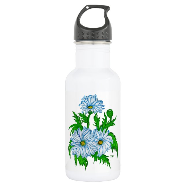 Botella De Agua Flores de Daisies (Anverso)