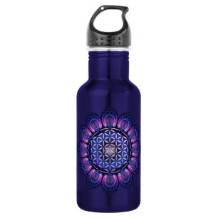 Botella De Agua FLORES DE LA VIDA / Blume des Lebens - Mandala II
