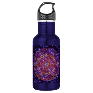 Botella De Agua FLORES DE LA VIDA/Blume des Lebens Ornament I Squa