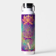 Flores de Lotus de color ornado personalizado