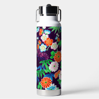 Botella De Agua Flores, diseño japonés