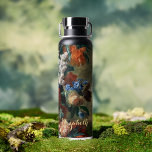 Botella De Agua Flores Faux Gold Monogramado Vintage Floral Art<br><div class="desc">Crea tu propio arte personalizado, personalizado, vintage / flores / amantes del arte floral', elegante guión de tipografía de oro falso, negro elegante, a prueba de derrames, acero inoxidable, exterior resistente a la condensación, monopatía mate negro duradero de doble pared Thor Copper Vacuum Insulated Bottle que mantiene las bebidas calientes...</div>