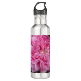 Botella De Agua Flores florales de Rosa de color rosa
