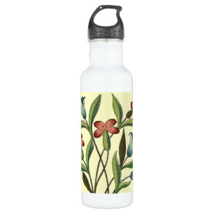 Botella De Agua Flores Fondo de pantalla floral Art Nouveau Bonito