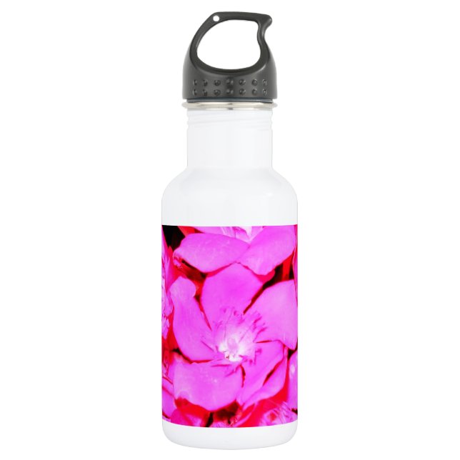 Botella De Agua Flores rosas (Anverso)