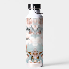 Botella De Agua Flores rosas 50 tonos de fabuloso