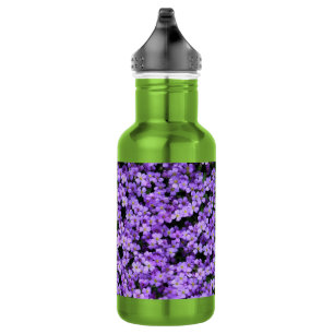 Botella De Agua Flores Violetas