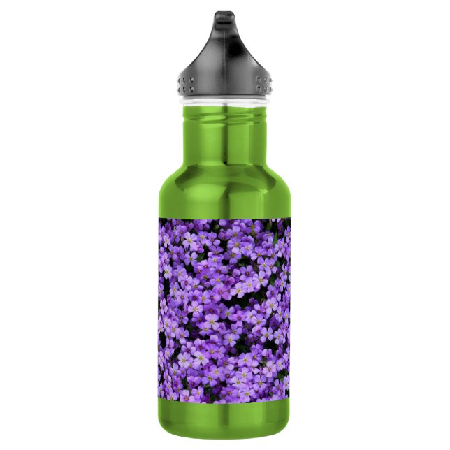 Botella De Agua Flores Violetas (Derecha)