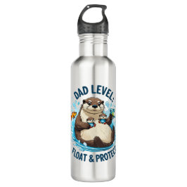 Botella De Agua Flotar y proteger - Otter Dad Funny