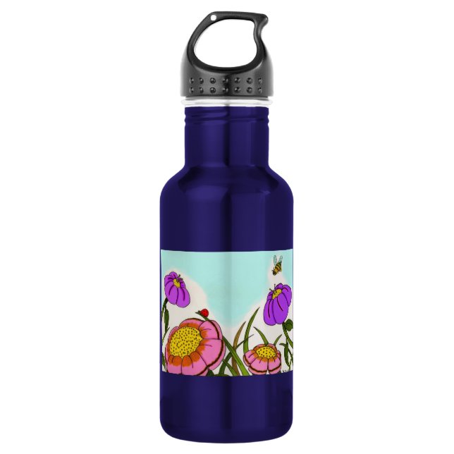 Botella De Agua Flower Meadow (Anverso)