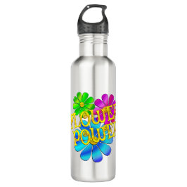 BOTELLA DE AGUA FLOWER POWER