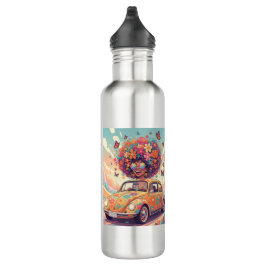 Botella De Agua Flower Power Ride Water Bottle