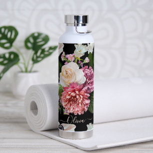 Botella De Agua Fondo botánico DIY de PixDezines Moody