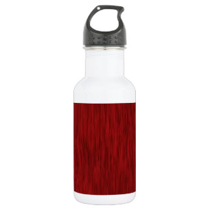 Botella De Agua Fondo de Grano de Madera Rough - Rojo