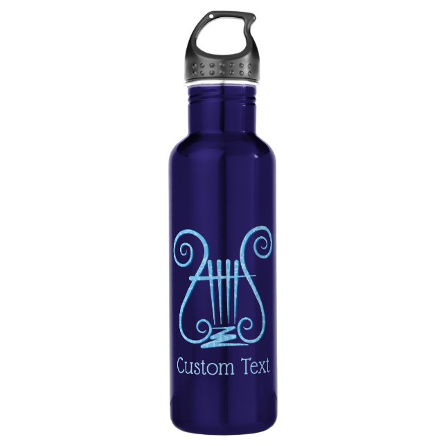 Botella De Agua Fondo de la liga azul (Anverso)