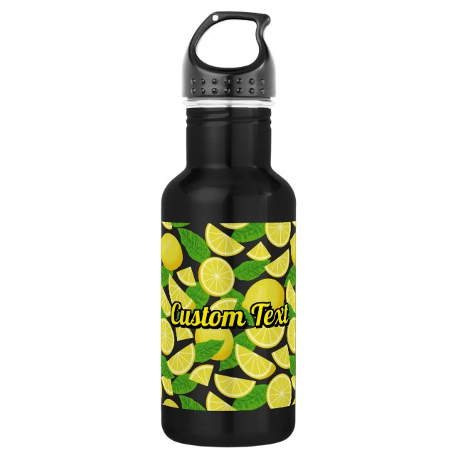 Botella De Agua Fondo de limón (Anverso)