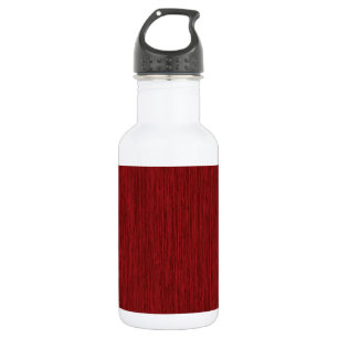 Botella De Agua Fondo de madera granulada rústica roja