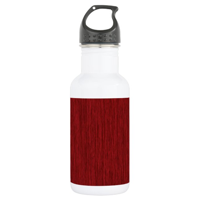 Botella De Agua Fondo de madera granulada rústica roja (Anverso)