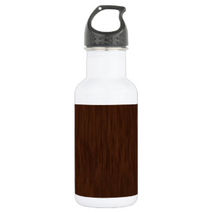 Botella De Agua Fondo del grano de madera dura oscura