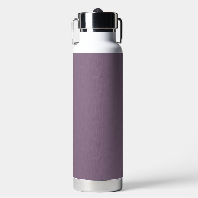 Botella De Agua Fondo morado texturizado calmado y simple  (Frente)