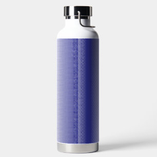 Botella De Agua fondo rayado azul y blanco