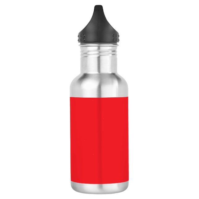Botella De Agua Fondo Sólido Rojo (Izquierda)