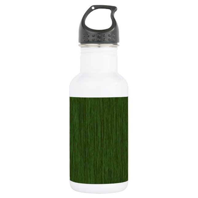 Botella De Agua Fondo Verde Rústico de Madera Grave (Anverso)