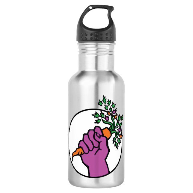 Botella De Agua Food Not Bombs logo (Anverso)