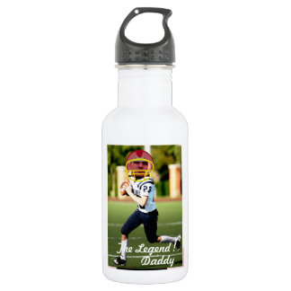 Botella De Agua Football American Player - with YOUR Photo & Text-