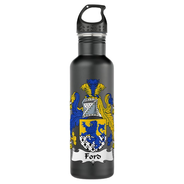 Botella De Agua Ford Coat of Arms  Family Crest  (Anverso)