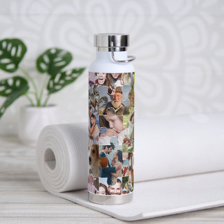 Botella De Agua Forma de rompecabezas del Personalizado del Collag